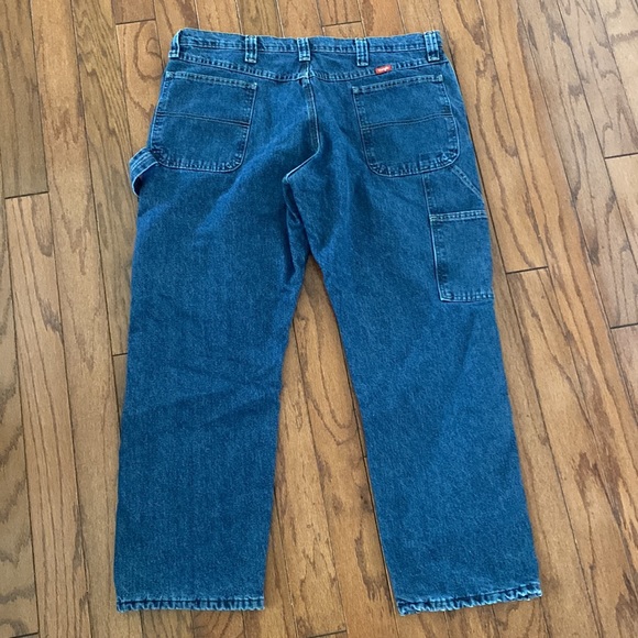 Wrangler Men’s fleece lined carpenter jeans - Picture 4 of 8